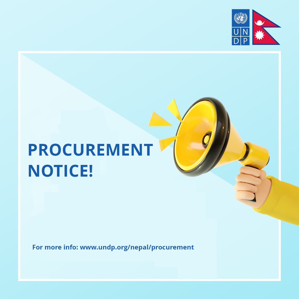 📢UNDP Nepal requests call for proposals from firms/NGOs to implement the “National Youth Agri-Innovation Challenge” and help discover & highlight innovative solutions within the Nepali agri-food sector. Deadline🗓️: 13 May 2024 For more info👉: shorturl.at/pruJS