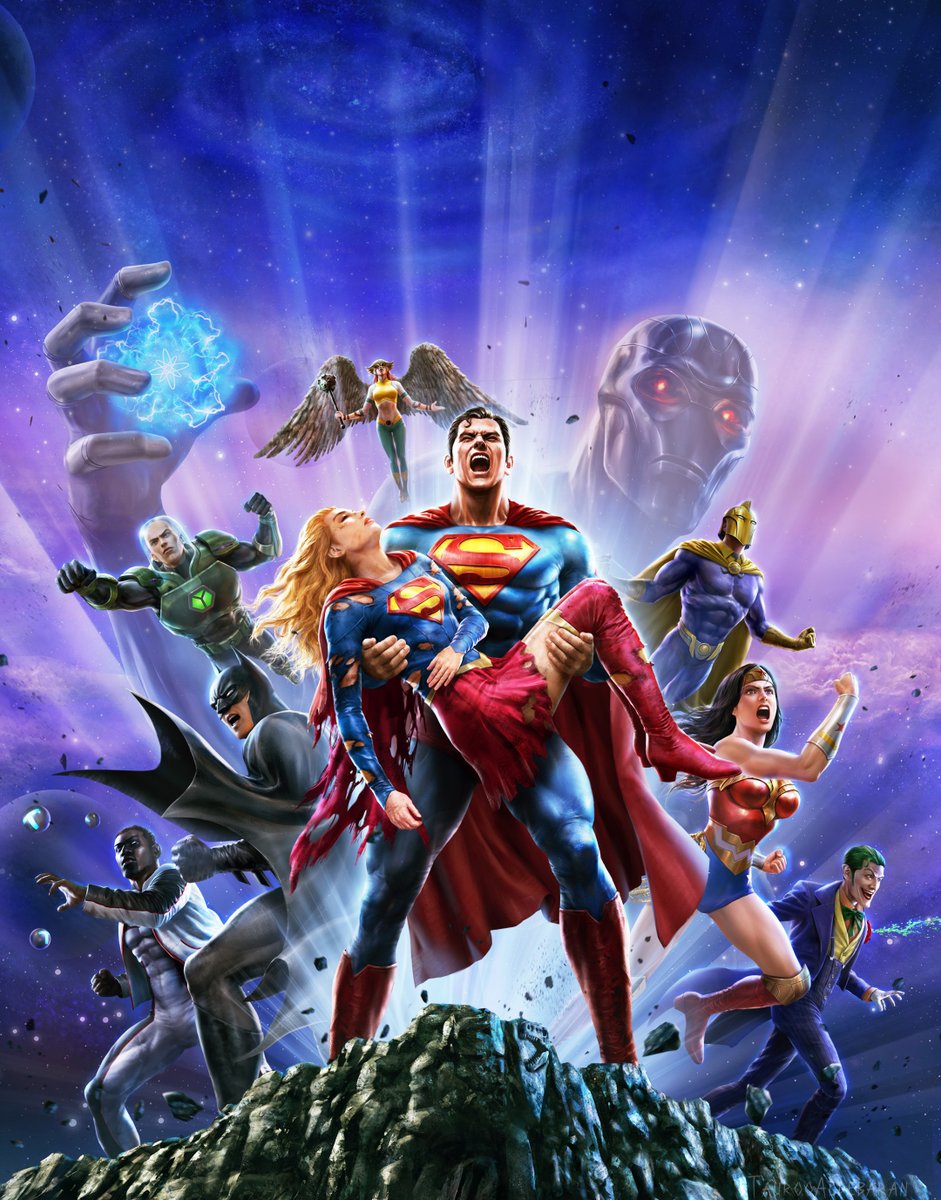 Main art for the next animated film #JusticeLeague Crisis on Infinite Earths Part 3.