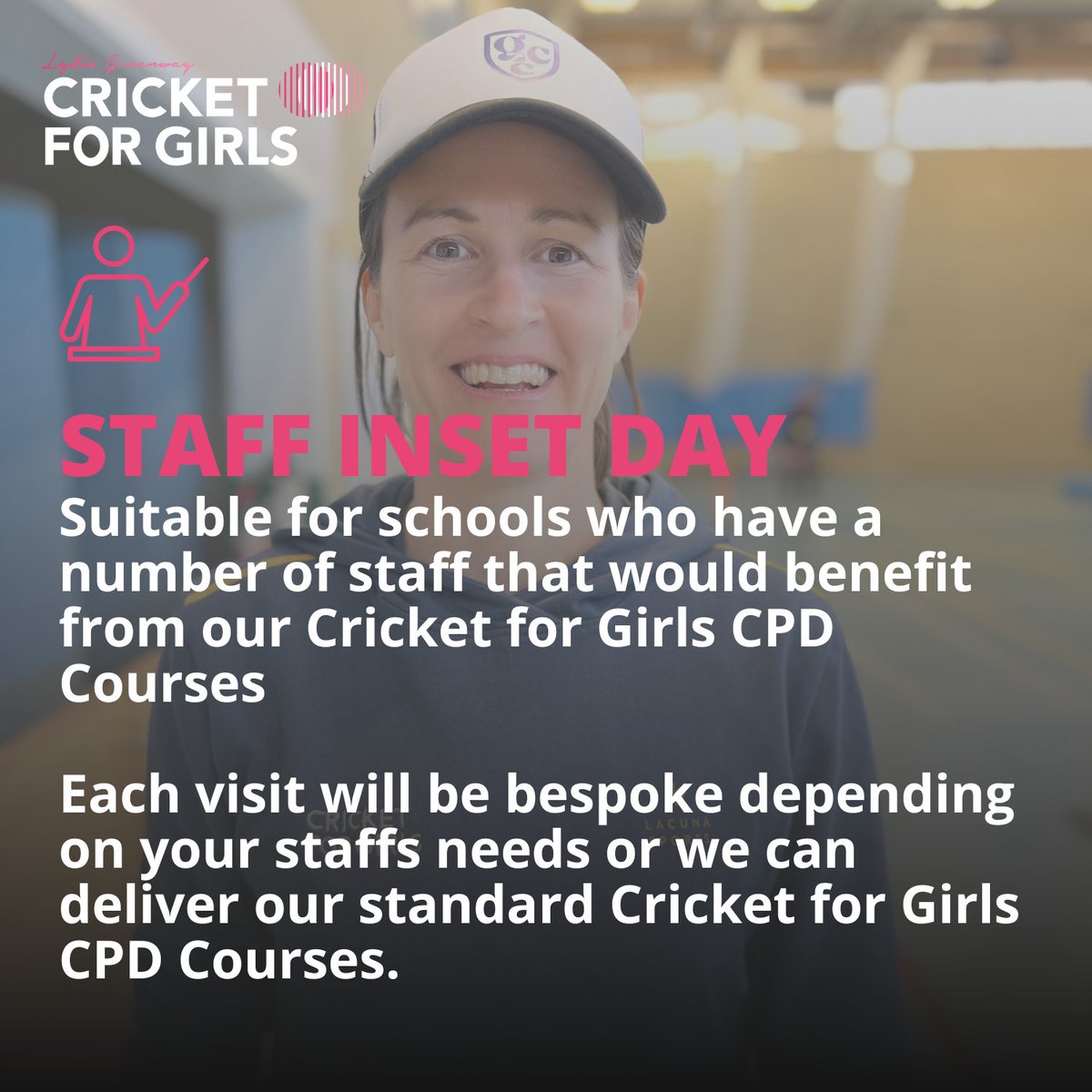 🏏 Boost your school's staff development with Cricket for Girls CPD Courses! 🌟 Our tailored sessions can be customised to meet your staff's unique needs during a half or full-day visit to your school. 🏏✨ Learn more: cricketforgirls.com/pages/staff-in…
