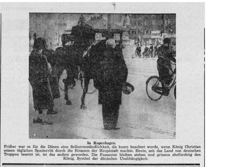 #HitlerStalinPact. Luxembourg 4 days before Nazi occupation. A glimpse of Danish daily life under German occupation. Before it was normal to see the Danish King on his frequent rides. Now saluting him to show independence. Escher Tageblatt, 6 May 1940
persist.lu/ark:70795/d16f…