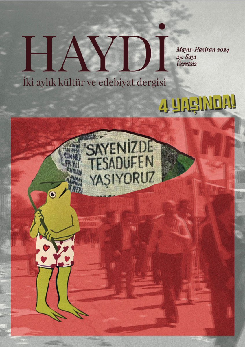 Haydi Dergi’nin 25. sayısı yayında <a href="/haydidergi/">Haydi Dergi</a> 

edebiyathaber.net/haydi-derginin…