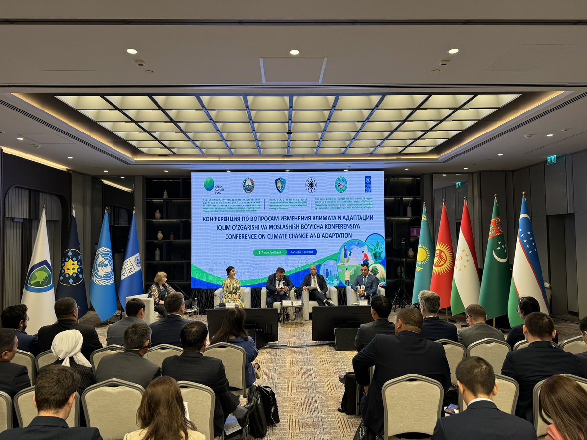 Happening now: Joining efforts with @ecogov_uz, @OSenati, Uzhydromet, Eco movement of Uzbekistan and with support from @theGCF, we officially started the conference on #ClimateChange and adaptation for Central Asia. #ForPeopleForPlanet