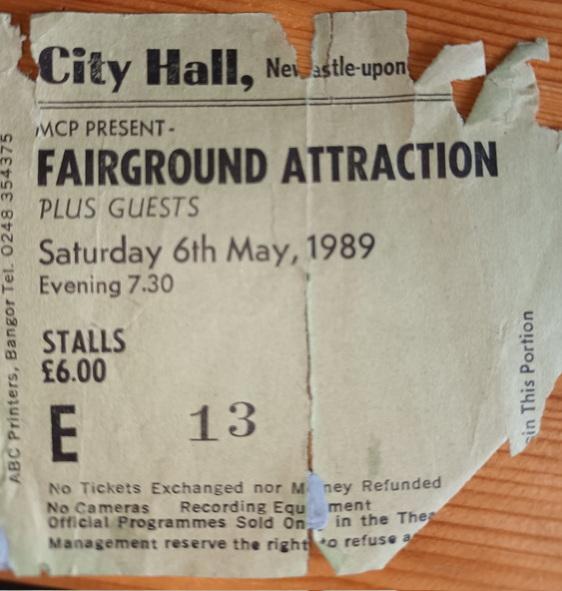 35 years ago today... My first @FairgroundA gig