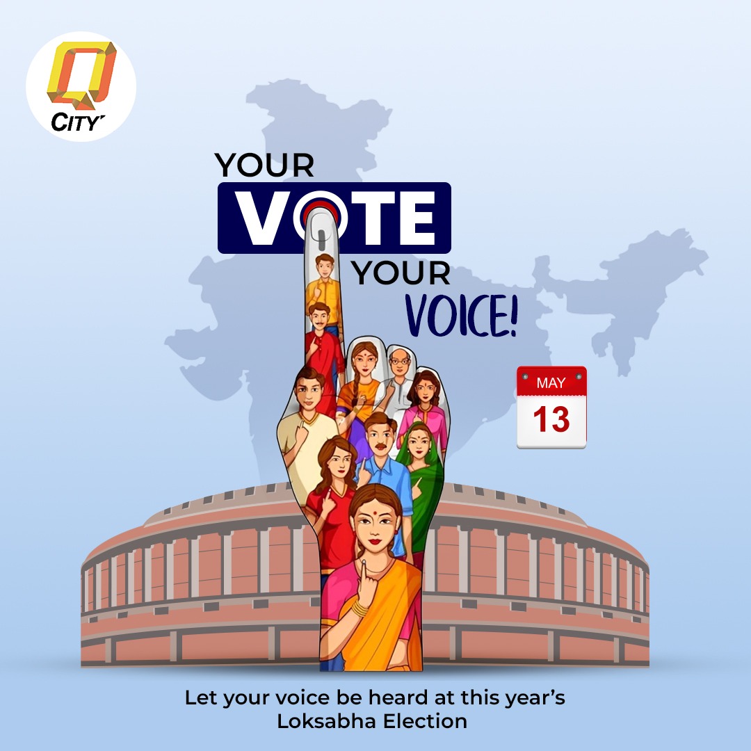 At #QCity, we believe in the power of democracy and the importance of every voice being heard. As the Lok Sabha elections approach, we encourage all our employees to exercise their right to vote and help shape the future of our nation. #LokSabhaElections2024 #YourVoteYourVoice