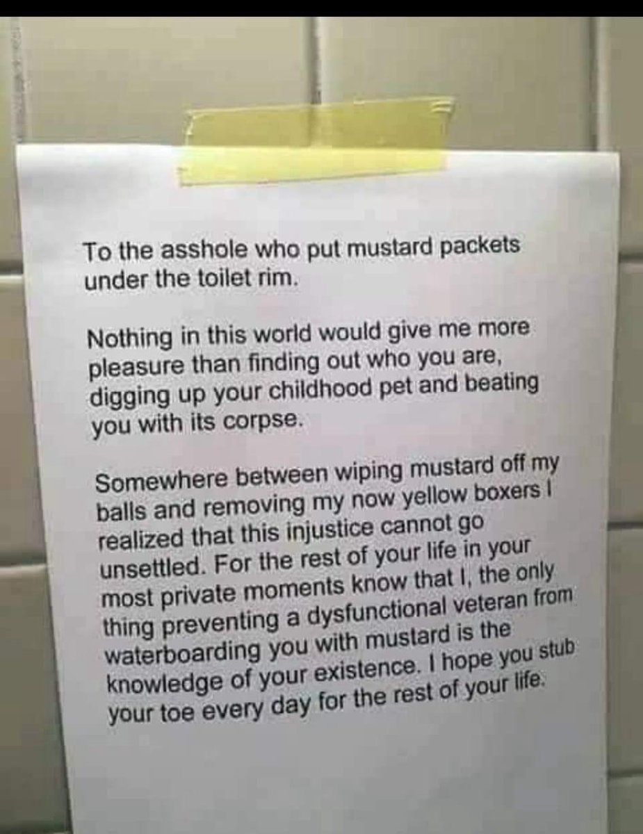 [Leaving this note in the Library bathroom]