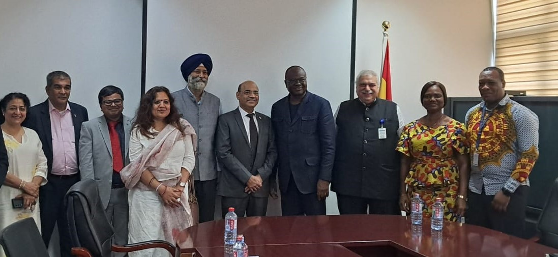 Meeting with Hon'ble Kwaku Ampratwum-Sarpong, MP, Deputy Minister for Foreign Affairs and Regional Integration in charge of Political and Economic matters in Accra, Ghana during the CII Business Delegation to Nigeria and Ghana from 29 April – 3 May 2024
