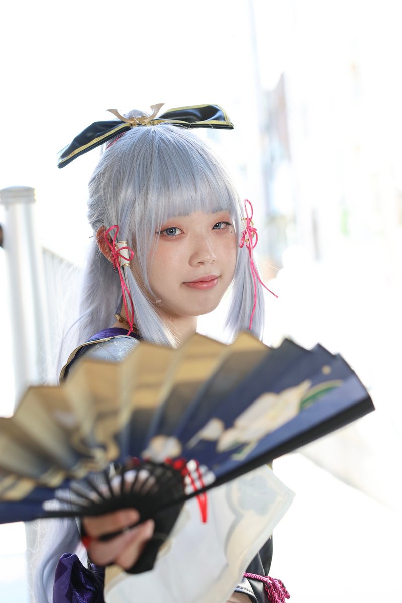 8x_zo's tweet photo. 【⚠cos】原神／神里綾華

稲妻神里流太刀術免許皆伝——神里綾華、参ります！

#アコスタ道頓堀 #道頓堀コスプレ祭
#genshincosplay https://t.co/RFMgeVNqtr