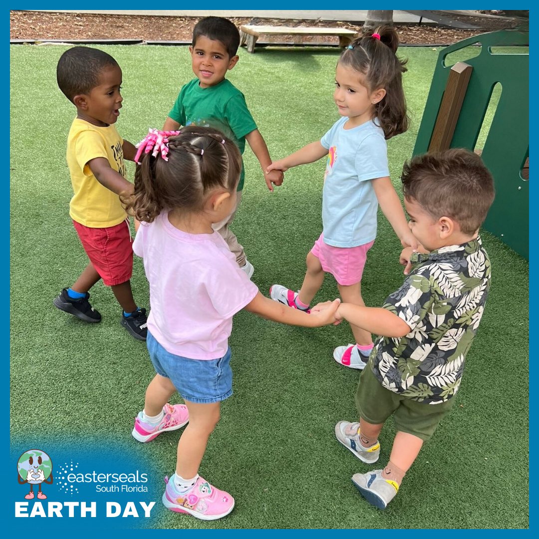 Happy #EarthDay from our little family to yours! At #EastersealsSouthFlorida we believe in protecting our planet and preserving it for future generations, and in creating a healthier, greener, and more accessible world for all. 🌎💚