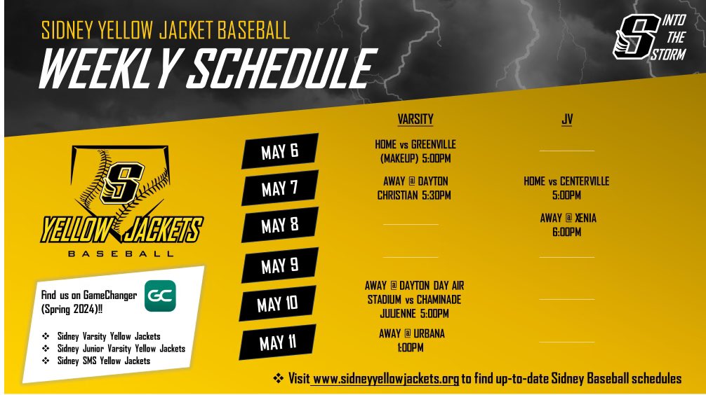 This week in Yellow Jacket ⚾️

#IntoTheStorm🐝