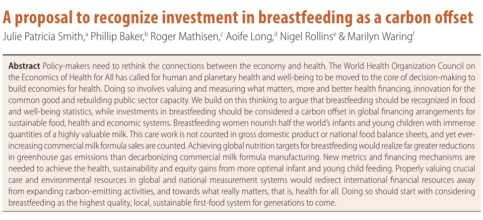 Experts from @ourANU, @Sydney_Uni, @fhi360, @MTU_ie, @AUTuni, and @WHO urge us to celebrate and support #breastfeeding as a sustainable, local, and healthy first-food system for generations to come. Let's value what truly matters: bit.ly/Breastfeedinga…