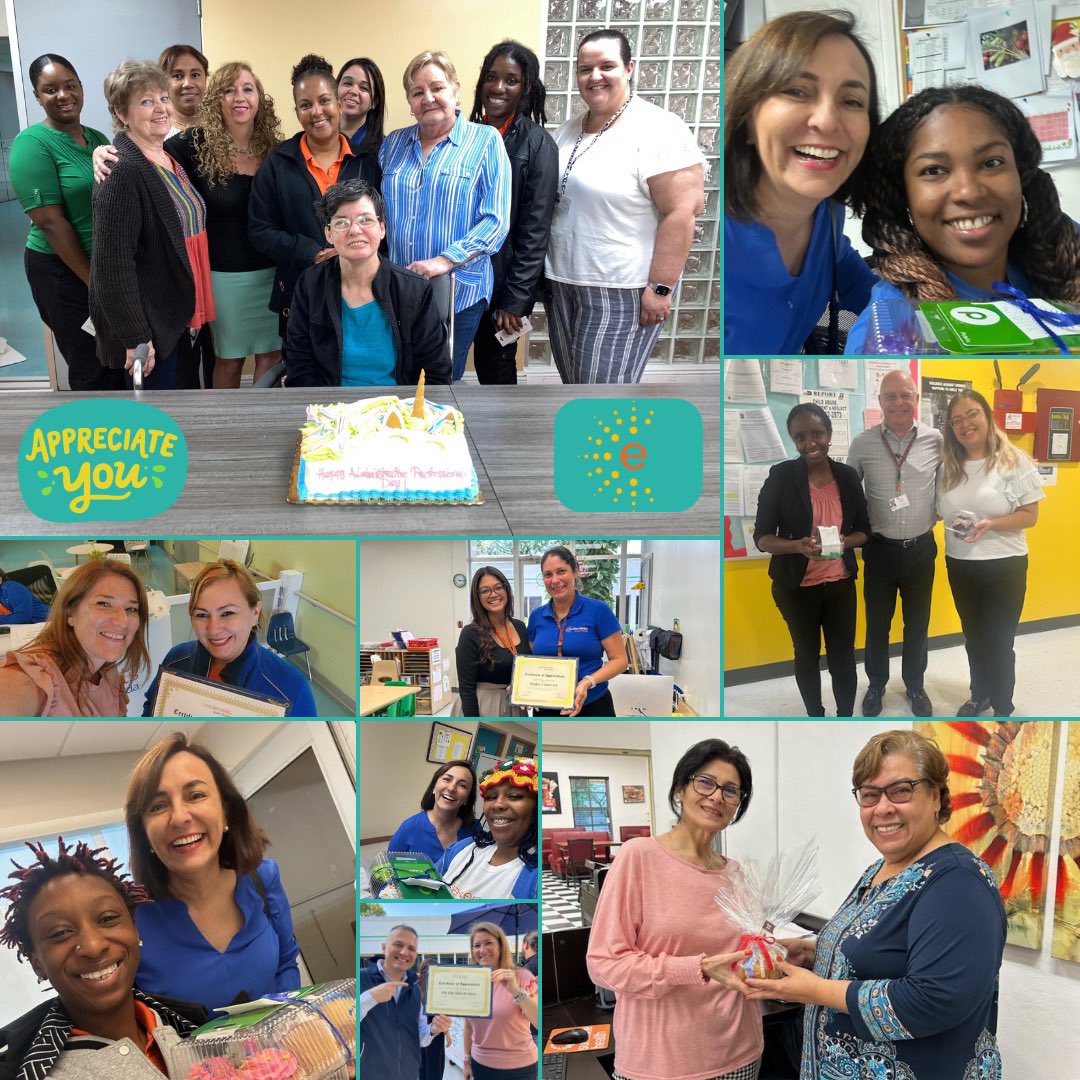 Today the #EastersealsSouthFlorida family had double the fun, as we celebrated both #AdministrativeProfessionalsDay and #StaffAnniversaries complete with sweet treats, gift cards, and certificates of appreciation. 🧡