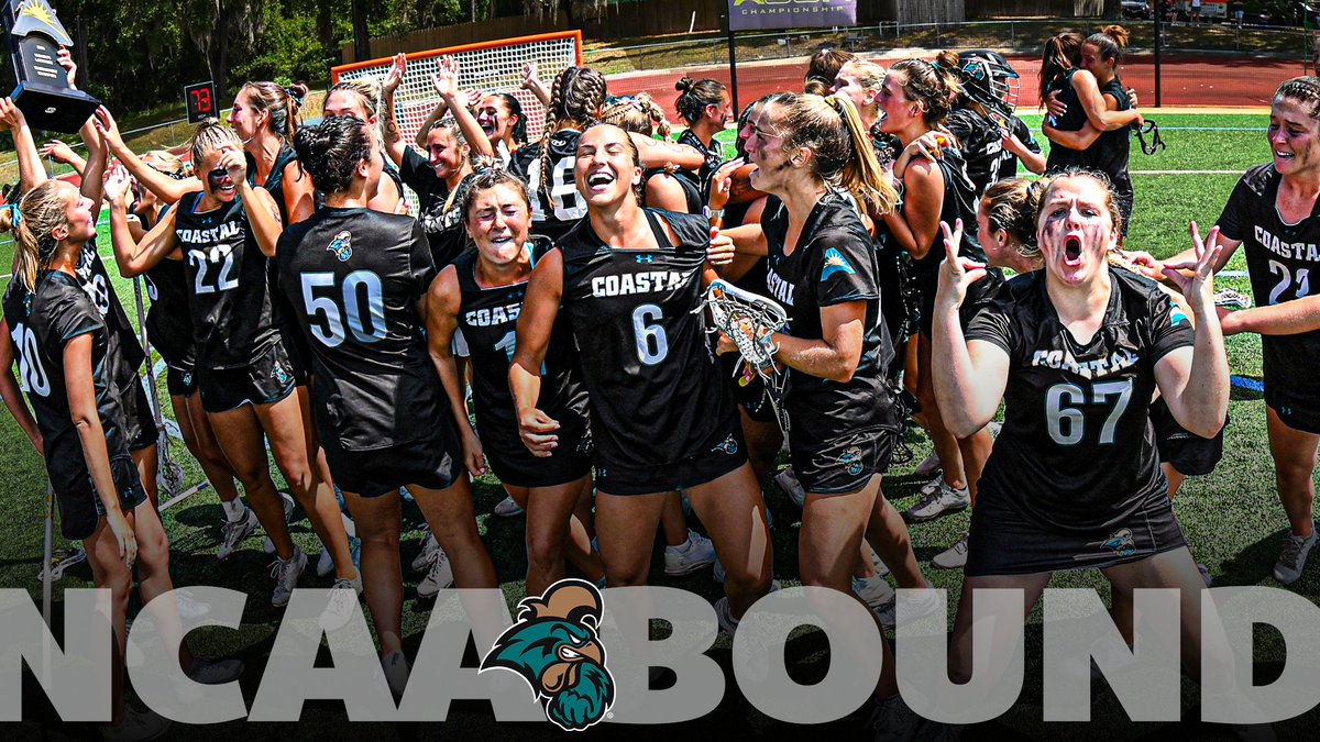 Time to DANCE! 🥍 @CoastalWLax is taking on Notre Dame in the First Round of the @NCAALAX Women's Lacrosse Tournament! 💯 #ASUNBuilt | #GoChants | #ASUNWLAX