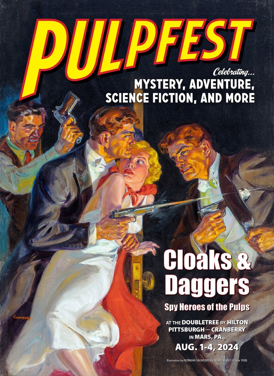We're previewing our programming for PulpFest 2024.

Visit pulpfest.com for 'Cloaks & Daggers — Spy Heroes of the Pulps,' featuring espionage expert Tim King.
