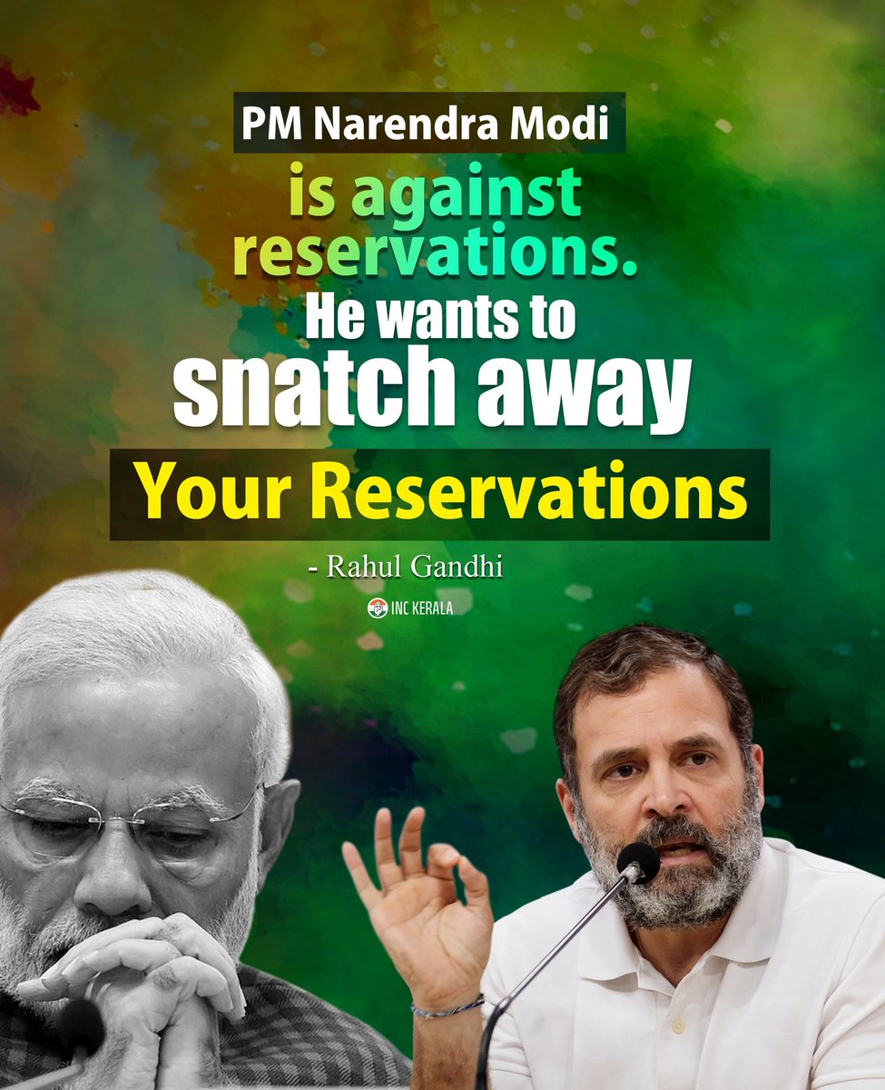 No recruitments to lakhs of government posts, privatisation, contract employment and Agniveer-type exploitation. He has proven he can do anything to prevent you from benefitting from reservation. Congress has added reservation to the constitution. We will protect that right.