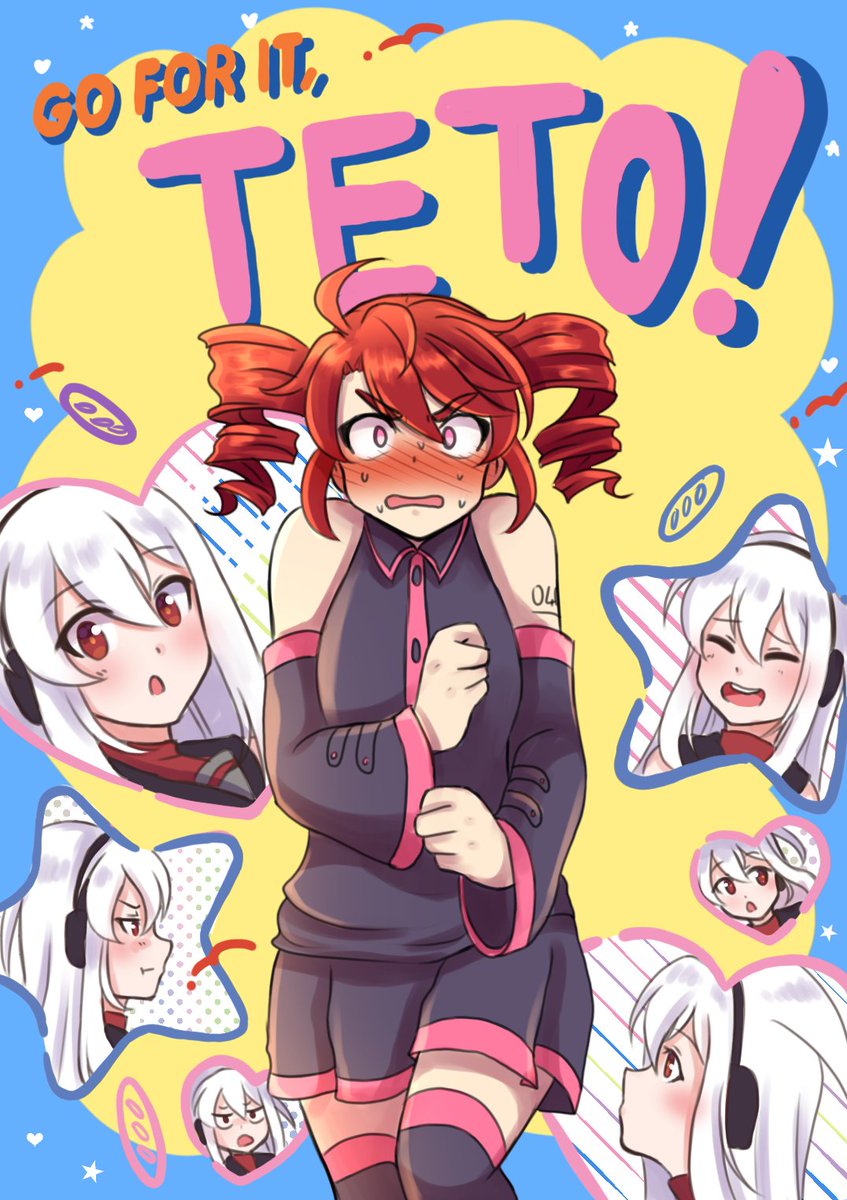 Go for it Teto chan! 💪 
#健音テイ #重音テト #テトテイ