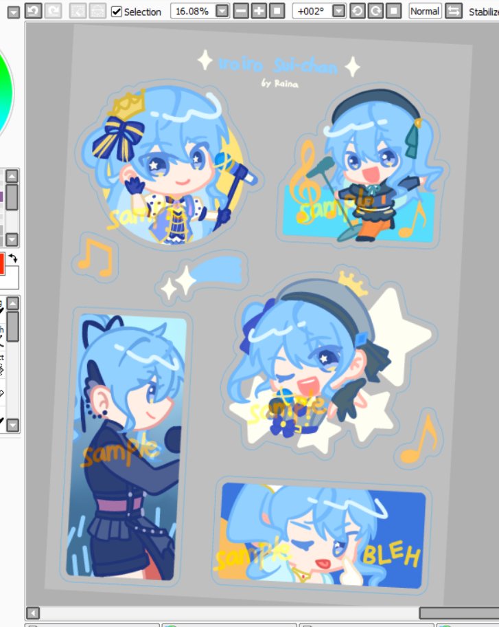 of course last minute sticker sheet 😂

#comifuro18 #doujima2024