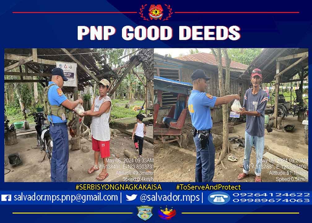 Giving of Food Packs. PNP Good Deeds #ToServeandProtect #SerbisyongNagkakaisa