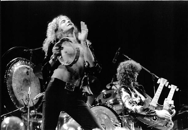 Led Zeppelin performing in the UK, 1975. Photo by Chris Walter.