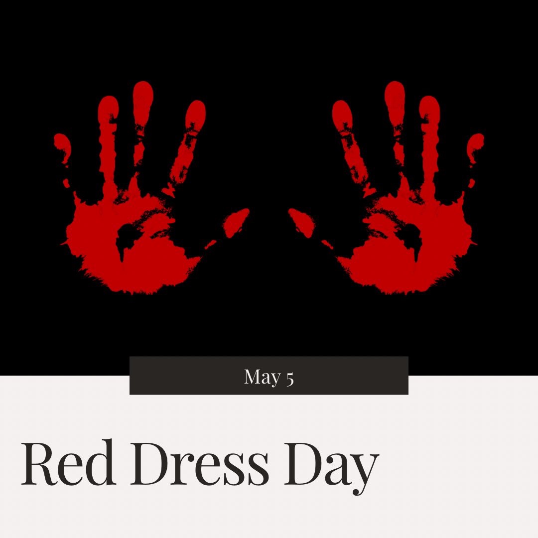 Today we honour the lives of the many missing and murdered Indigenous women, girls and 2SLGBTQI+ people. Honour today, and act every day to end the violence! #MMIWG2S #Justice #RedDressDay