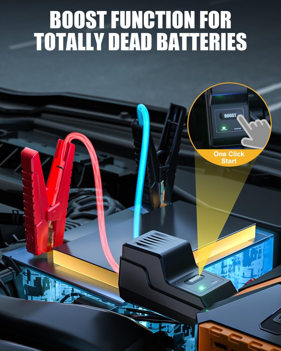 vtomanfans's tweet photo. VTOMAN V10 Jump Starter, 3500A Portable Car Starter (9.5L Gas,7.5L Diesel Engine) 12V Lithium Jump Box, Auto Battery Booster Power Pack, Car Battery Charger Jumper With Type C Quick Charge, Led Lights #JumpStarter #VTOMAN #CarStarter https://t.co/uBgZtUqZX7