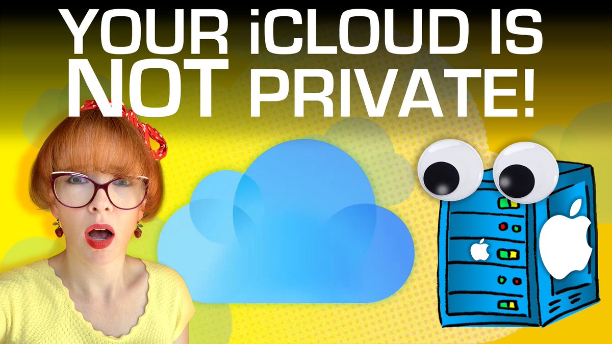 Your iCloud is probably NOT as private as you think.  E2EE is NOT turned on by default. This means your files can be read by Apple.

We explain how to turn on Advanced Data Protection, & give alternative backup options to Apple.

youtu.be/-1khYr697jM
open.lbry.com/@NaomiBrockwel…