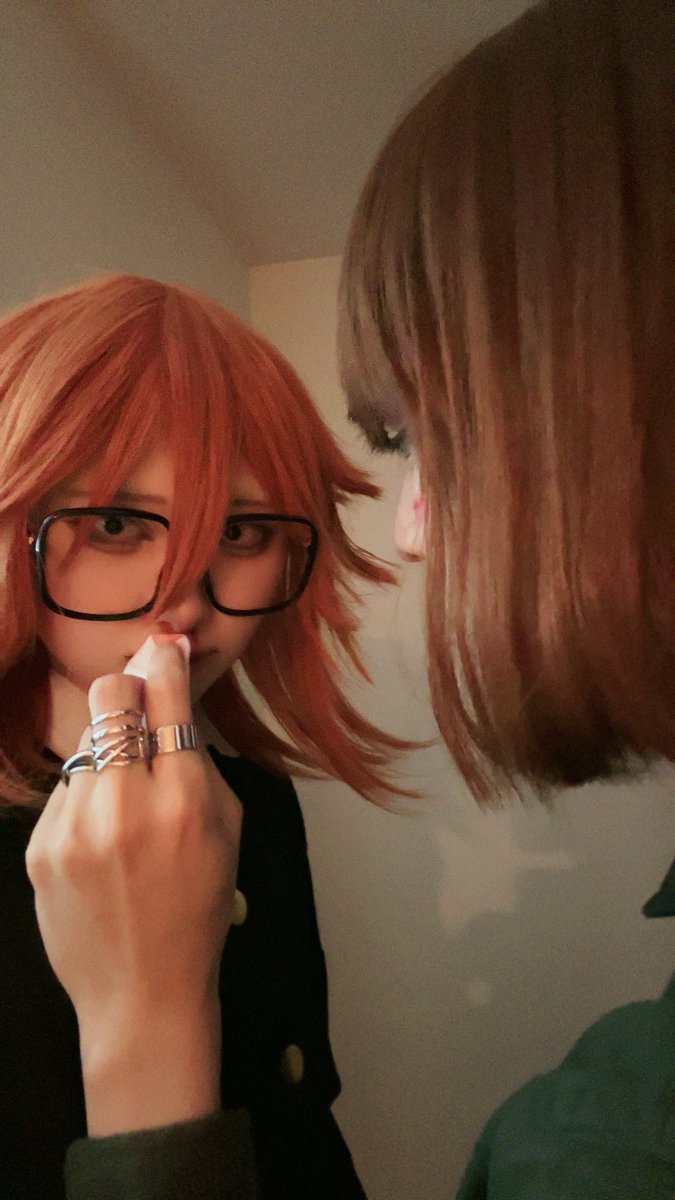Brother wiping a nosebleed……🩸

 #ranfrencosplay