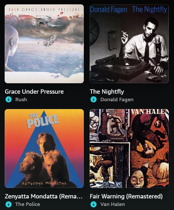 🎶which album do you like most? 
🔸#RUSH
🔸#DonaldFagen
🔸#ThePolice
🔸#VanHalen
poll in replies