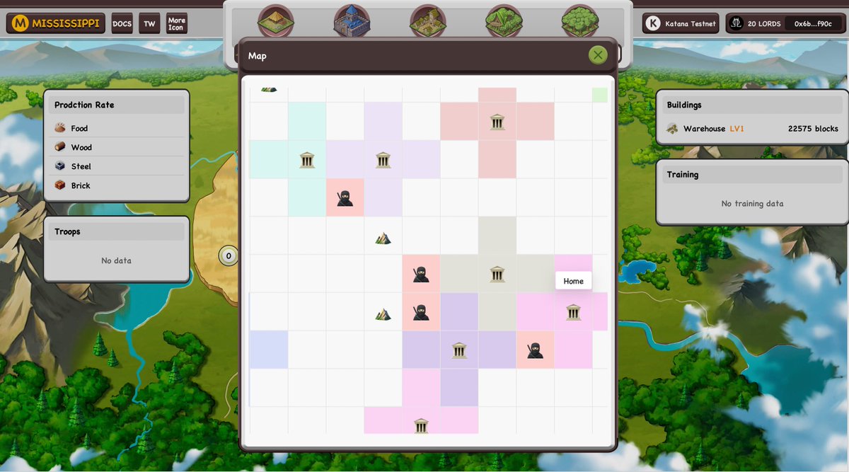 👑This week's latest development : 1. / 🗺️World Map Functionality: The map allows you to locate raiding opponents and explore resources. Lead your soldiers in intense battles on the map, much like playing chess, where victory requires a combination of strength and intelligence!