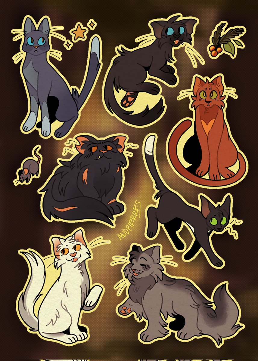 some og series cats.... i still love the original series even if it truly was All ThunderClan All The Time