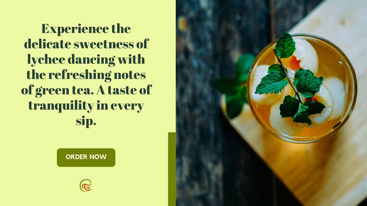 Sip into serenity with the enchanting blend of lychee and green tea. amazon.in/Camellia-Twigs…
#fruittea #sweettreat #teaparty  #teaduo #camelliatwigs #morningtea #teatime #chai #chaiwalah #gardentocup #indiantea