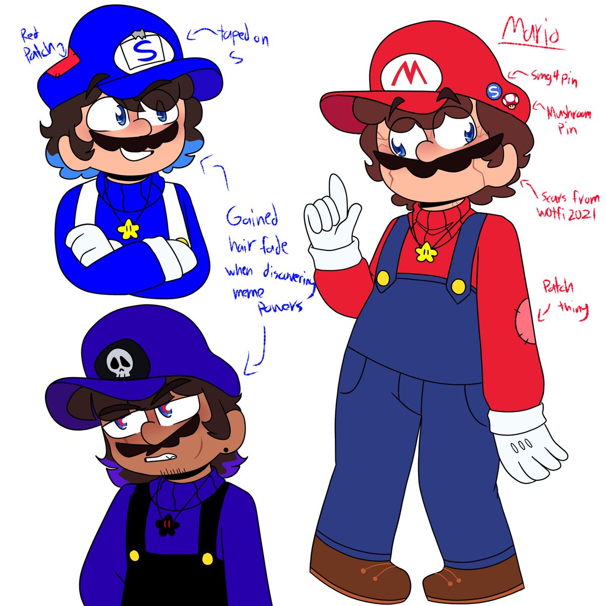 Maryo the one and only 
Plus OG SMG4 and 3 
🔴🔵🟣
[#SMG4 #smg4fanart #smg3 #smg4mario]
