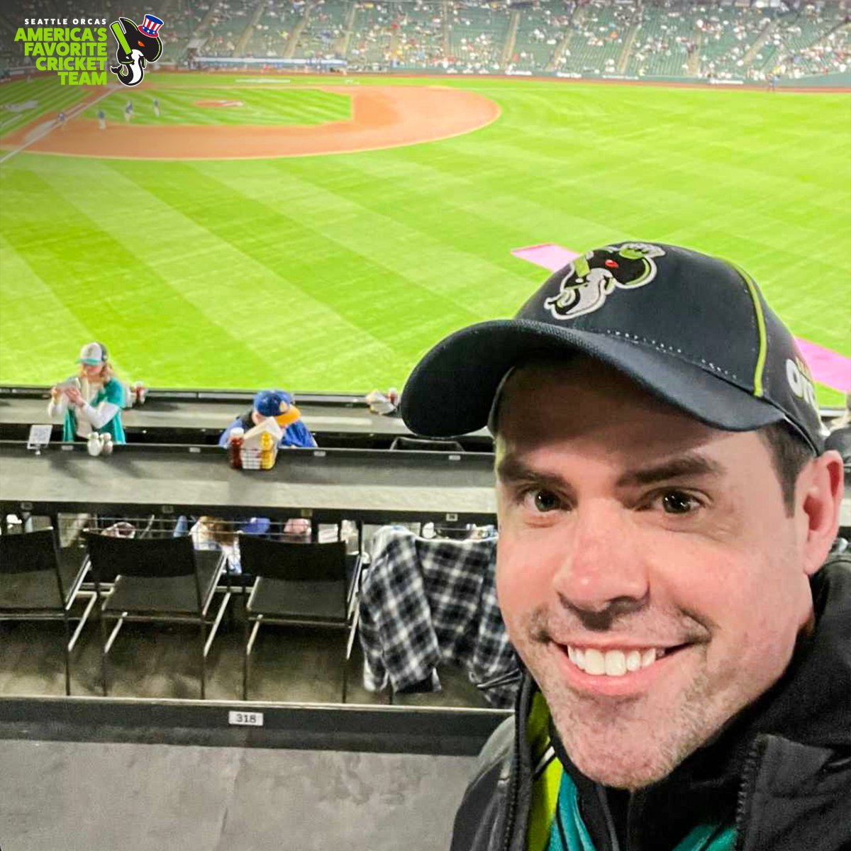 Looking bright with the #SeattleOrcas merch 🤩🧢

Want to feature on the feed, #PodSquad❓ Send us your most creative submissions just like this one, in our merch 💚🖤  

#MajorLeagueCricket #MLC #AFCT #AmericasFavoriteCricketTeam