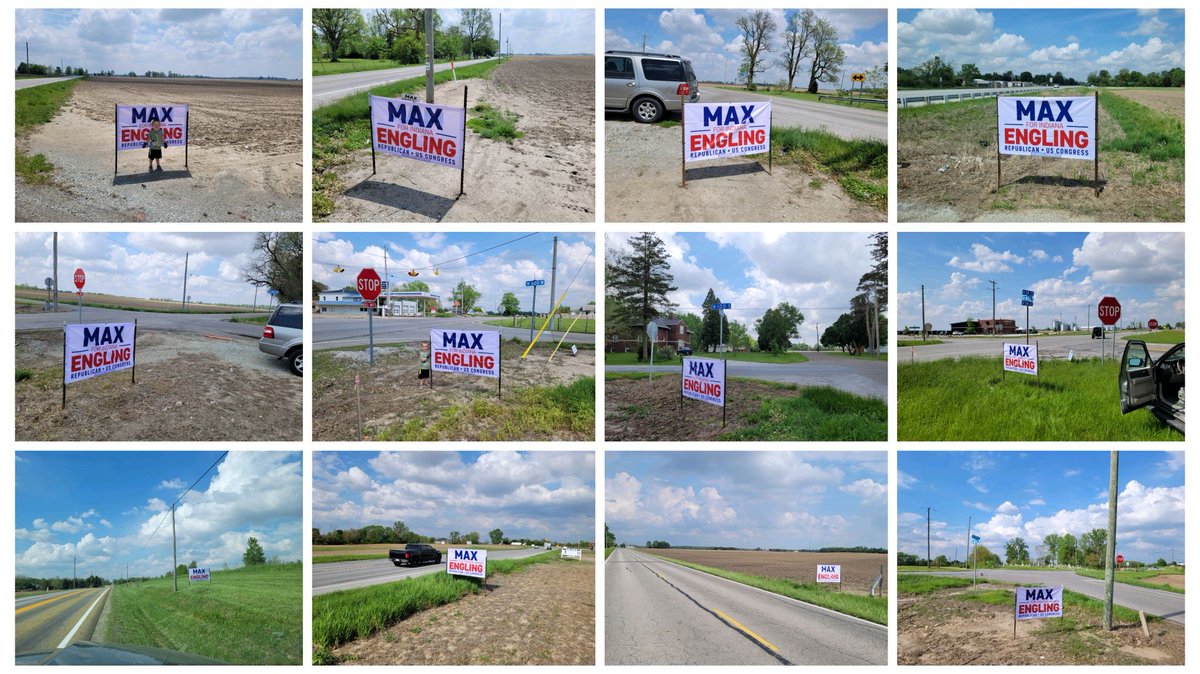 Lots of new large signs up all around the district! Thank you to all the volunteers and supporters making it happen!

#IN05 #Indiana #Congress #candidate #IndianaPolitics #Politics