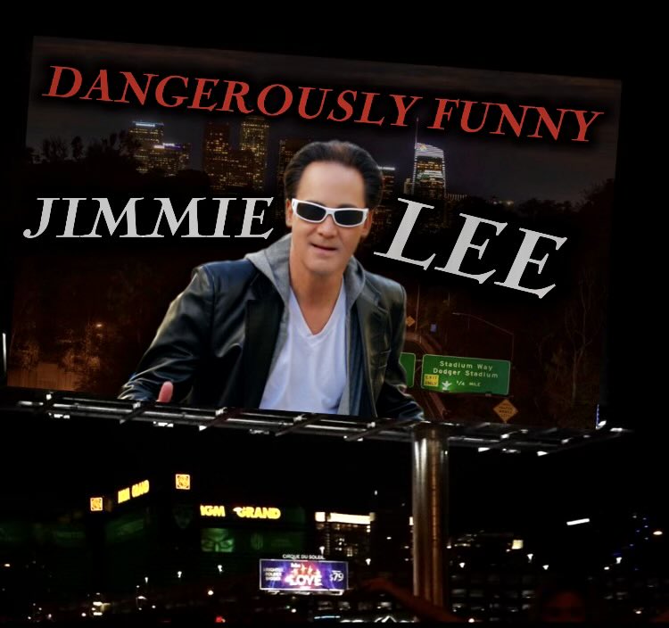 Jimmie Lee Billboards all over LA as he returns to the screen for his comedy TV show Dangerously Funny next week