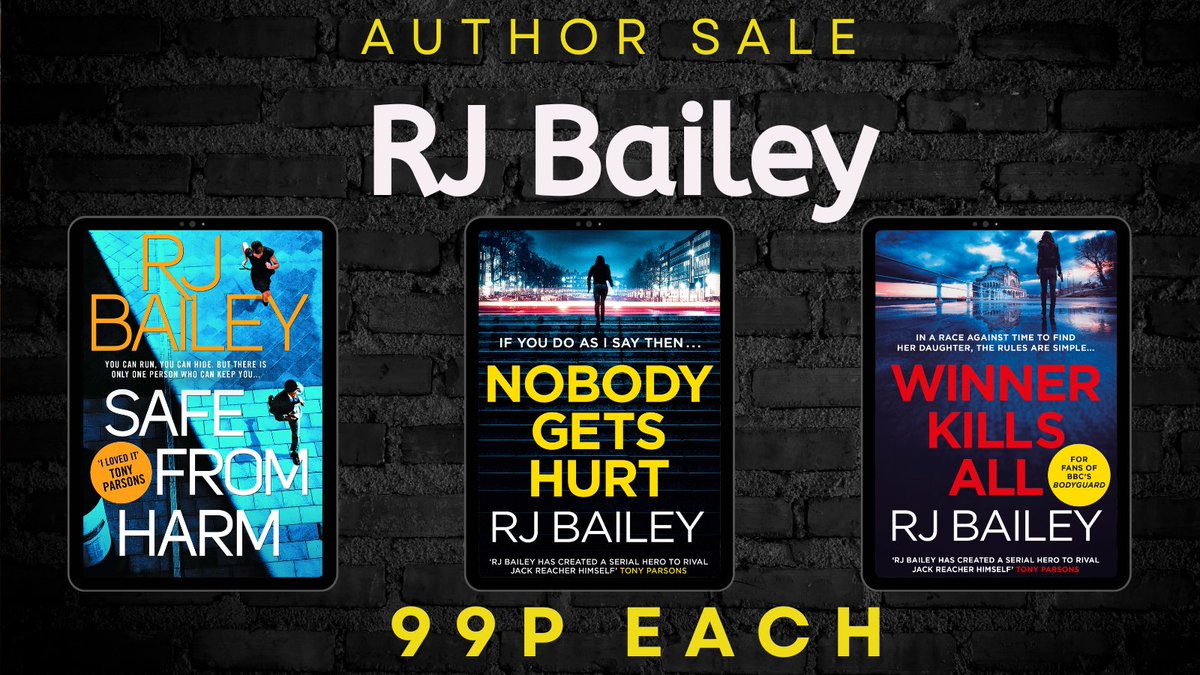 Throughout the month of May, discover your next action-packed gripping thriller series! Get all three of these bodyguard thrillers featuring Sam Wylde by RJ Bailey now for just 99p each in our Author Sale! amzn.to/3U4g6tu