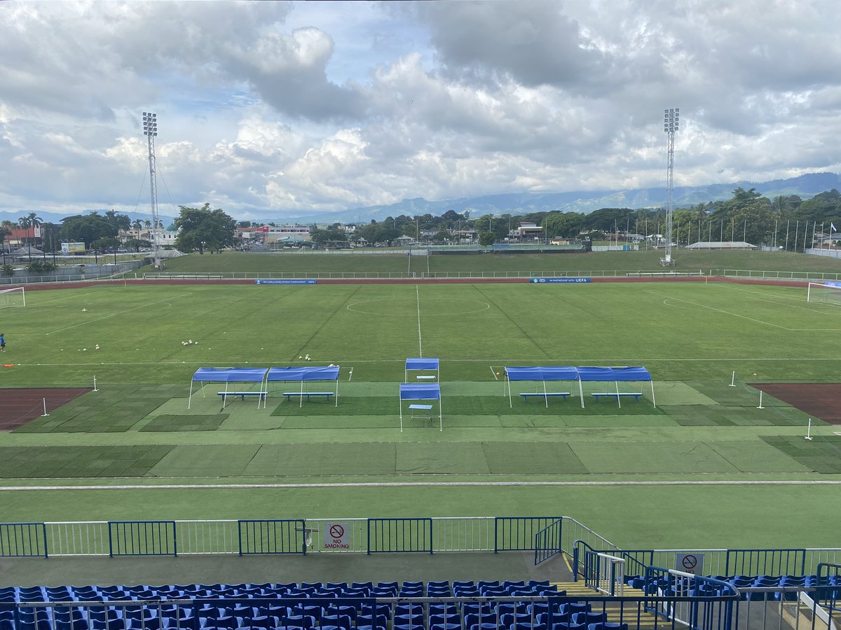 All ready to go for the first match of the @OFCfootball U15 Development Tournament, delivered in partnership with @UEFA. @FijiFootball_ vs @FootballSamoa up first! ⚽️🏝️