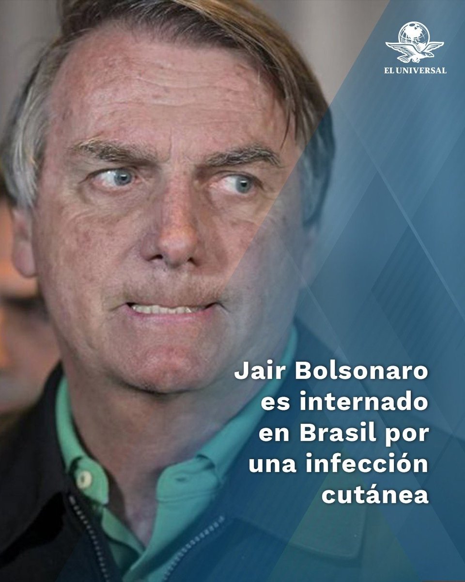 🇧🇷 A través de la plataforma 'X', el expresidente brasileño, Jair Bolsonaro, mencionó que fue internado en un hospital en la ciudad de Manaos, ubicada al norte del país sudamericano, para tratar una infección en la piel.
👉 tinyurl.com/2ujgffh8