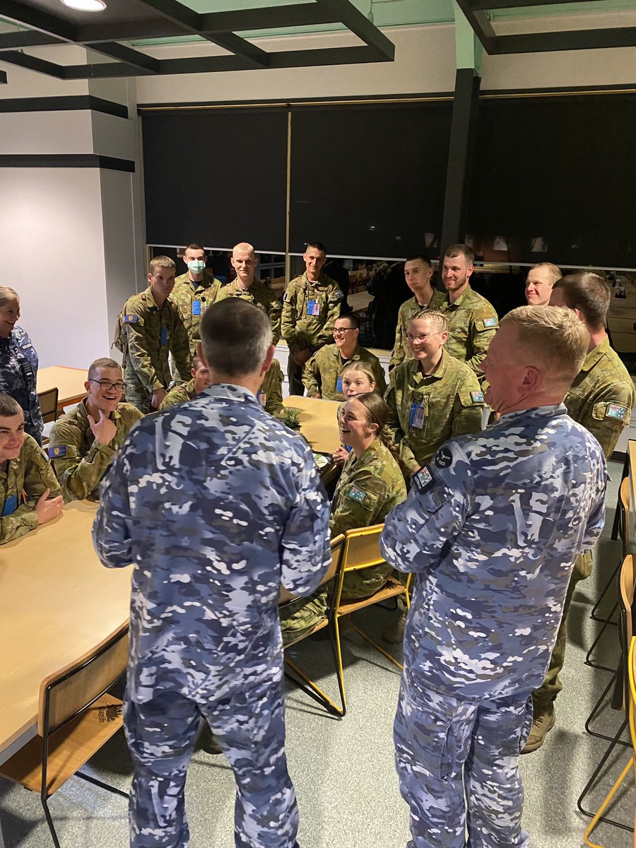 Last week, WOFF-AF and I had the opportunity of meeting some of our newest members of the Australian Defence Force.

We visited over 1200 future leaders of the Navy, Army and Air Force at the Australian Defence Force Academy, as well Aviators at RAAF Base Wagga.

2/2