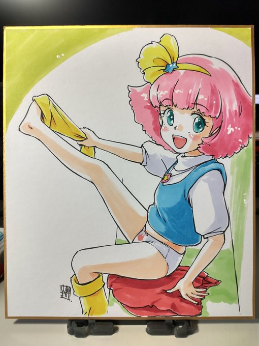 今日は美少女パラダイスGWに参加してますー。色紙抽選会用にこんなの出します。 