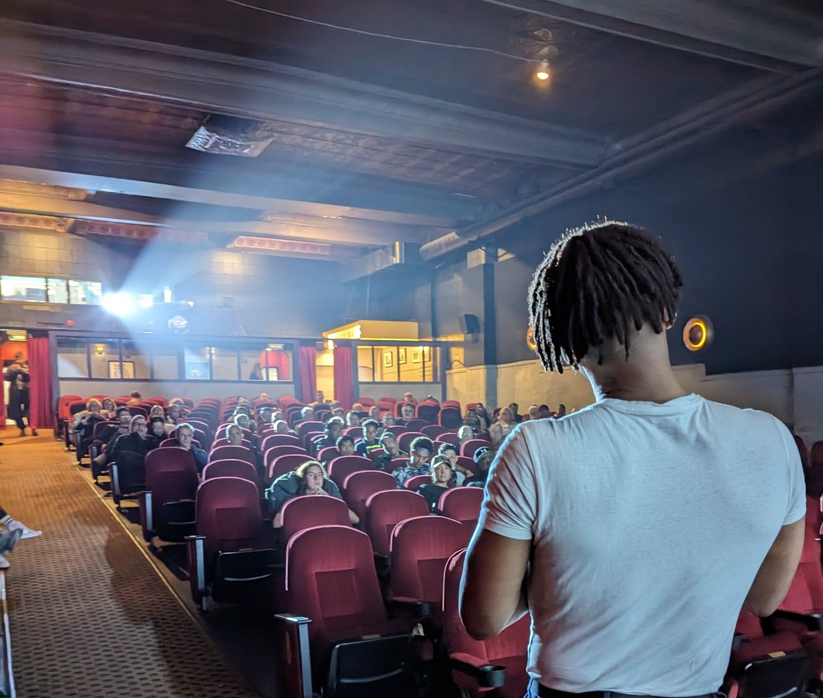 This was such a lovely, engaged crowd at the Fox Theatre for I Don't Know Who You Are, which just got extended for another week at the Varsity. Go see it!