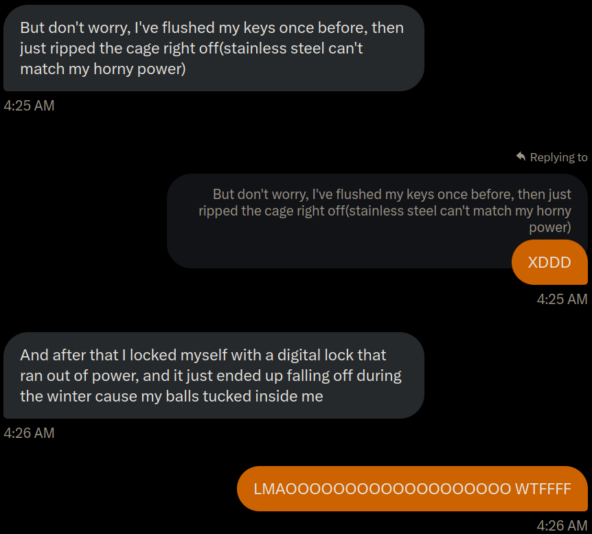 Cucks are like "uwu Goddess I'm a weak whitie pls bully me" and then rip stainless steel with their bare hands😨