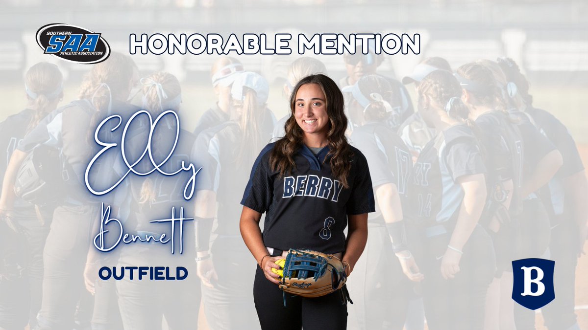 Elly Bennett SAA Honorable Mention - Outfield