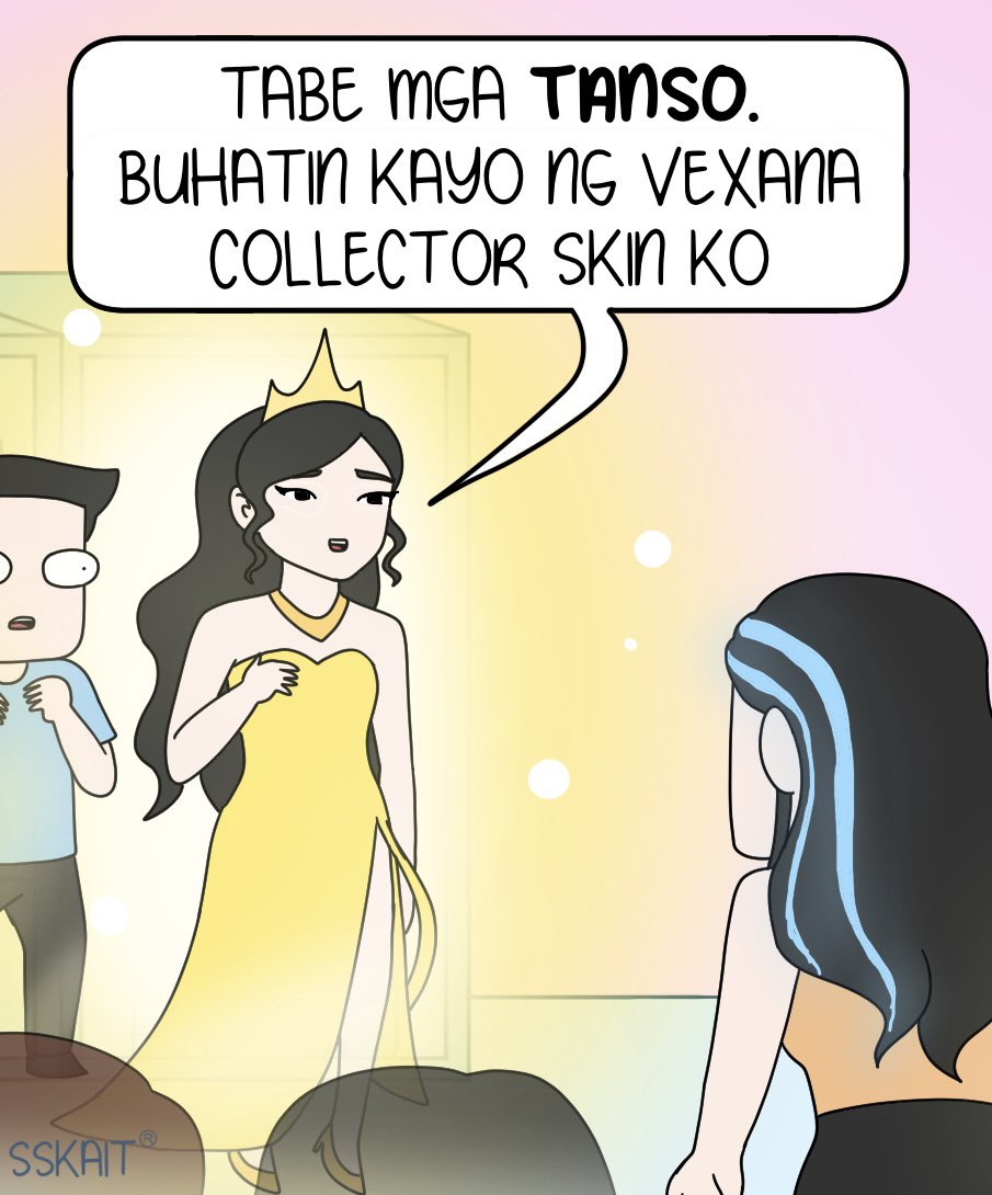 No one:

Mga gamers na may bagong biling mamahaling skin: 
#mobilelegends