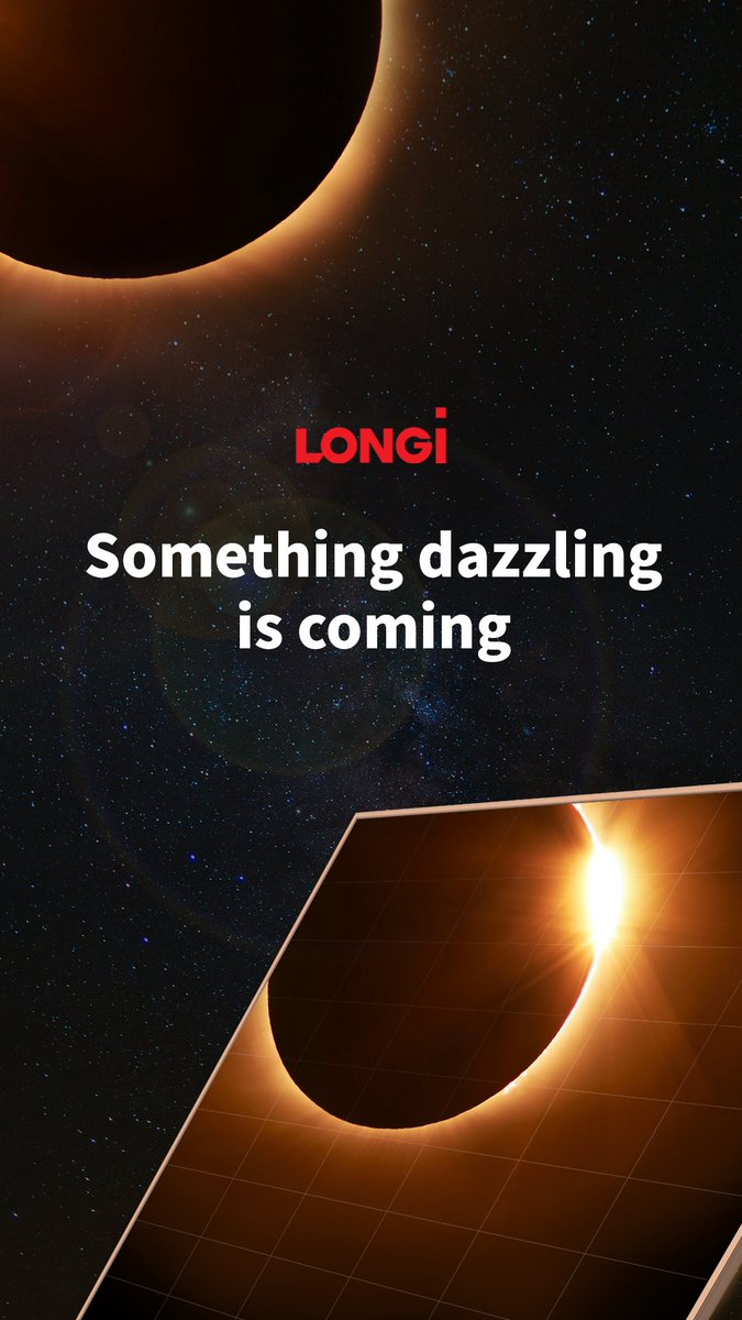 longi_solar's tweet image. Get ready to be inspired! 🌞 We've got some electrifying news that's going to light up the world of solar energy. We can't wait to share it with you all soon. Keep your eyes peeled for more updates from LONGi! 

#LONGi #LONGiSolar #SolarEnergy #CleanEnergy #LONGiWorldRecord