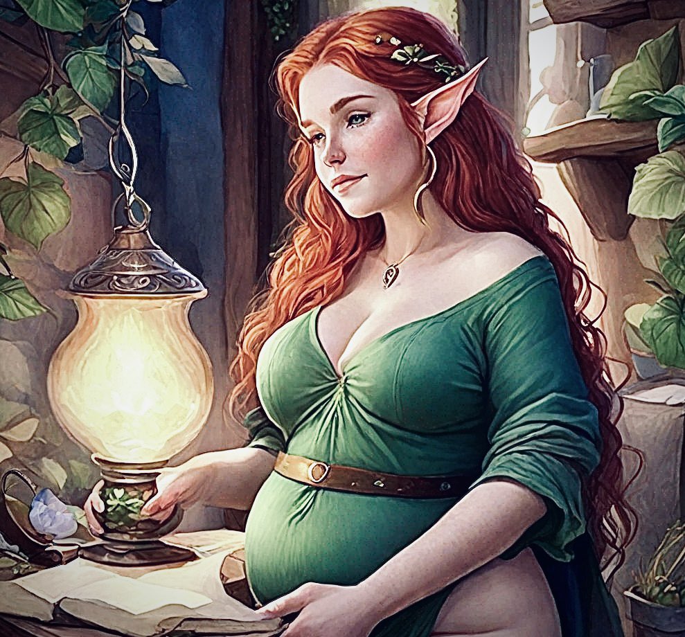 ValrietheElf's tweet photo. As the birthing hour draws near,
She feels no worry, only cheer,
In her arms, her children dear,
Will bring her joy, and dispel all fear.
So in the shadows of the ancient trees,
Mother prays on her swollen knees
To hold her twins, her heart at ease,
In a moment of timeless peace. https://t.co/n2A77WZGUN
