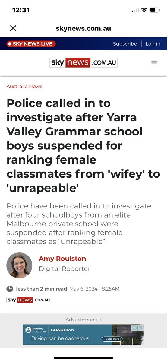 Not only in Victoria ..there’s putrid culture within private boys schools Australia wide 😬Labor should demand they all go co-ed or defund them 😬#auspol @SkyNewsAust @abcnews @dailytelegraph @australian @couriermail @smh @theheraldsun #7NEWS #9News @westaustralian @newscomauHQ