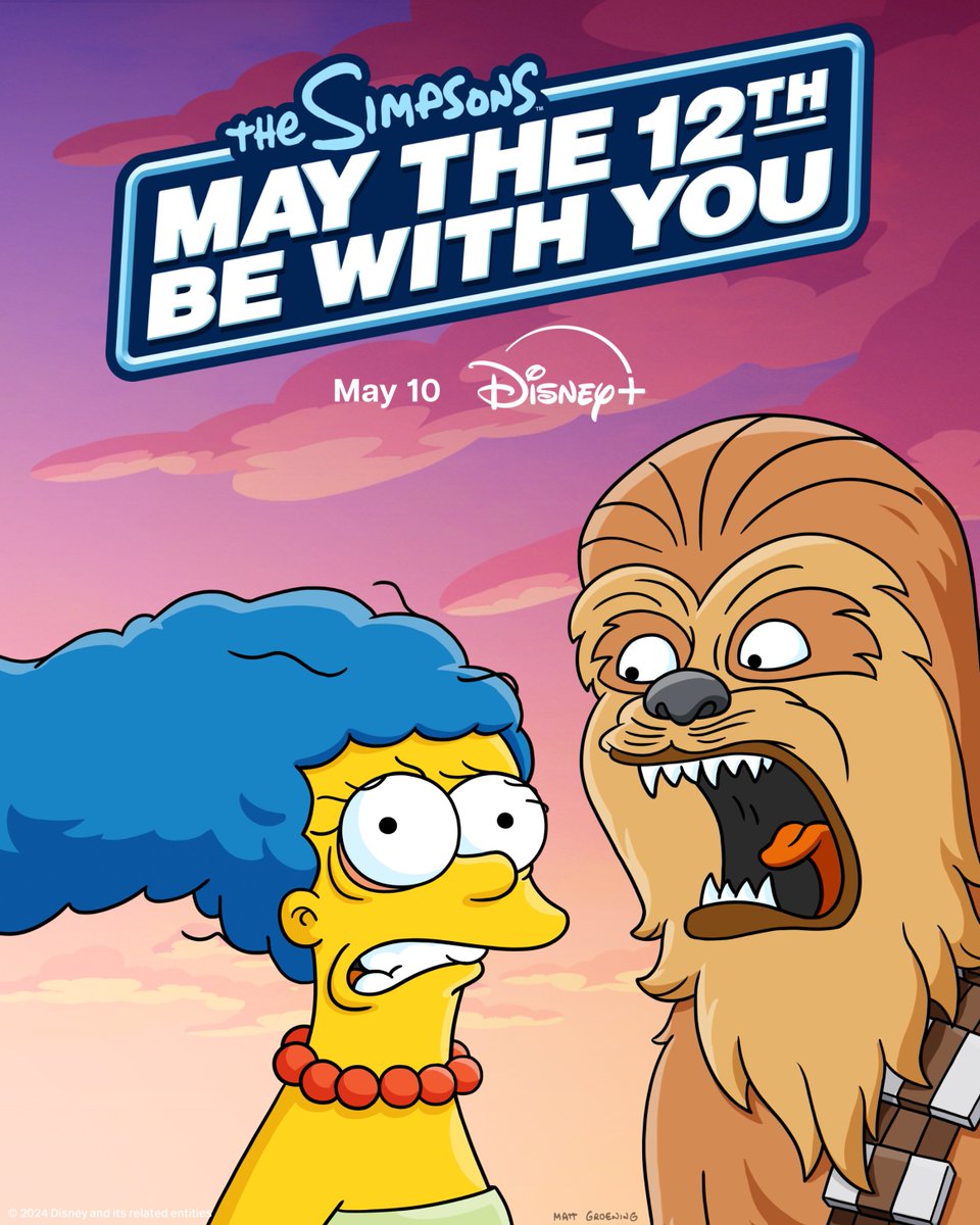 Wookiee what we have here. “May the 12th Be With You”, an all-new short from @TheSimpsons, is streaming 10 May only on #DisneyPlusSG!