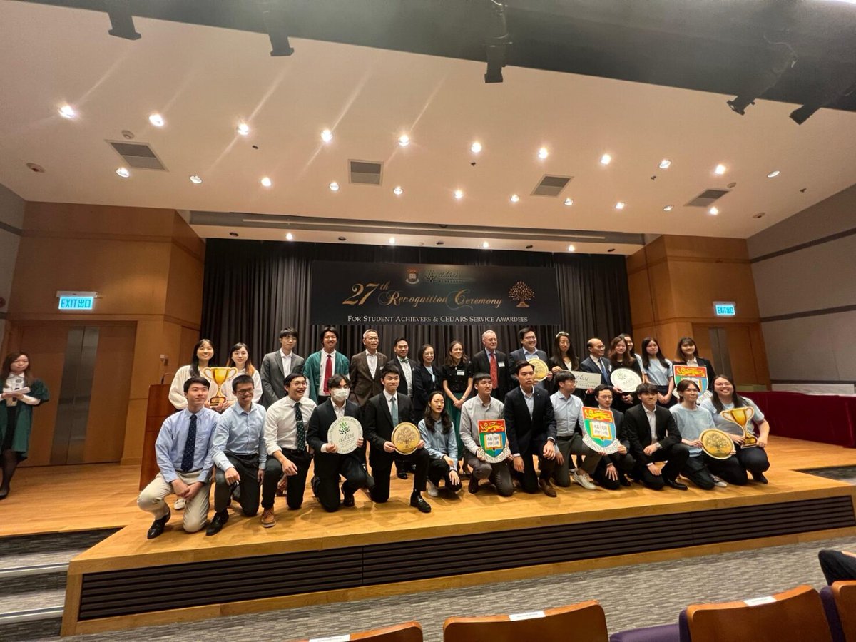 hku_simhsedtec's tweet photo. We are thrilled to congratulate our exceptional students for their well-deserved victories at @HKU_CEDARS 27th Recognition Ceremony! 

Read more about it on our website 
https://t.co/lOeNaT5UBb https://t.co/DEzB9ZekO5