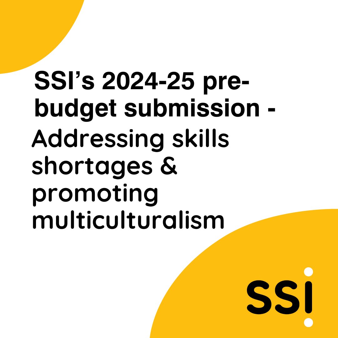 Combatting skills shortages and soaring living costs is vital for Australia's future. In response, SSI's 2024-25 pre-budget submission proposes refugee and migrant employment hubs & a Federal Office of Multiculturalism: ssi.org.au/media-centre/n…