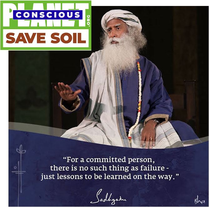 Commitment or #devotion is fundamentals if we wish for #success! Whether its a blade of grass or a tree, a bird, an insect, a #worm, an elephant, or a #human being, each owes its existence to the generosity of soil.  #SaveSoil #Consciousplanet Let Us Make It Happen @SadhguruJV